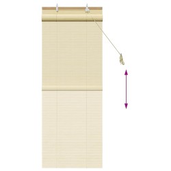 Store enrouleur Naturel 40 x 160 cm Bambou 637818637818