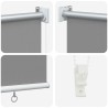 Store roulant extérieur protection UV Gris clair Polyester 637821637821