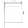 Store roulant d'extérieur blanc 85 (l) x 230 (H) cm HDPE 637826637826