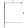 Store roulant d'extérieur 405 (l) x 140 (H) cm blanc 637827637827