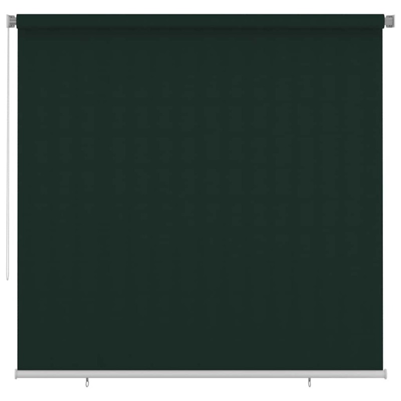 Store roulant d'extérieur 245 (l) x 230 (H) cm vert foncé HDPE 637828637828