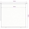 Store roulant d'extérieur 245 (l) x 230 (H) cm vert foncé HDPE 637828637828