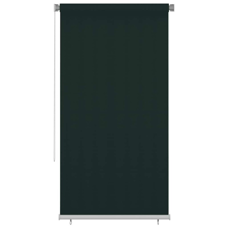 Store roulant d'extérieur 125 (l) x 230 (H) cm vert foncé HDPE 637829637829