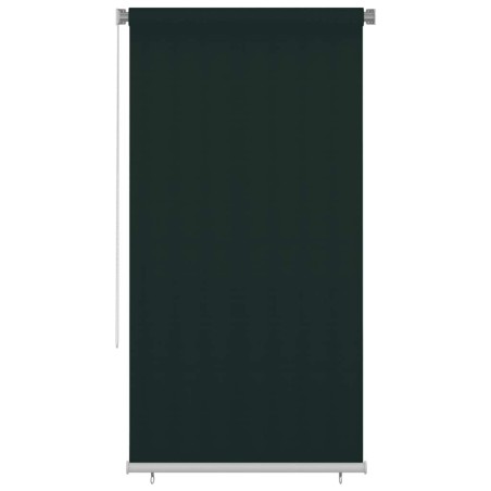 Store roulant d'extérieur 125 (l) x 230 (H) cm vert foncé HDPE 637829637829