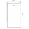 Store roulant d'extérieur 125 (l) x 230 (H) cm vert foncé HDPE 637829637829