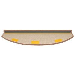 Tapis d'escalier auto-adhésifs 15 pcs Marron 80 x 24,5 x 3,5 cm 637835637835