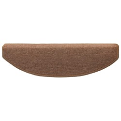 Tapis d'escalier auto-adhésifs 15 pcs Marron 80 x 24,5 x 3,5 cm 637835637835