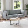Canapé modulaire avec rangement 3 pcs Gris clair Tissu 637837637837