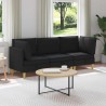 Canapé modulaire avec rangement 3 pcs Noir Tissu 637839637839