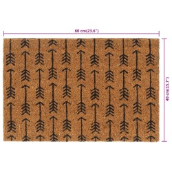 Tapis de porte naturel 40x60 cm fibre de coco touffeté 637842637842