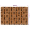 Tapis de porte naturel 40x60 cm fibre de coco touffeté 637842637842