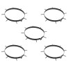 Pince d'aérateur de gazon avec pointes 5 pcs Ø 30 cm Acier 637849637849