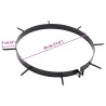 Pince d'aérateur de gazon avec pointes 5 pcs Ø 30 cm Acier 637849637849