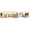 Ensemble de canapés d'extérieur 7 pcs Naturel et Crème 637853637853