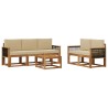 Ensemble de canapés d'extérieur avec coussin 6 pcs 637857637857
