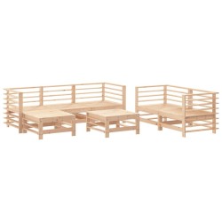 Salon de jardin 7 pcs Bois de pin massif 637863637863
