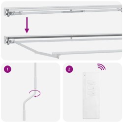 Auvent rétractable électrique Sable 2,5 x 2 m 637865637865