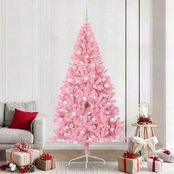 Sapin de Noël artificiel pré-éclairé Rose 240 cm PVC 637878637878