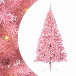 Sapin de Noël artificiel pré-éclairé Rose 240 cm PVC 637878637878
