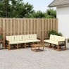 Ensemble de canapés d'extérieur 8 pcs Naturel et Crème 637890637890