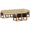 Ensemble de canapés d'extérieur 8 pcs Naturel et Beige 637892637892
