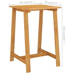 Table de bar de jardin 70x70x104 cm Bois d'acacia massif 637906637906