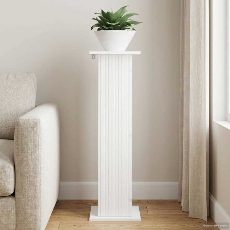 Support de Plante Blanc 30,5 x 30 x 100,5 cm Bois d'ingénierie 637911637911
