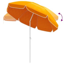 Parasol de jardin 160 cm polyester 170T Orange 637913637913
