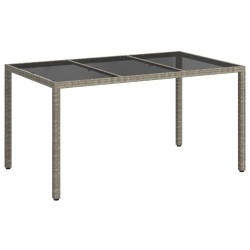 Table de Jardin Gris 150 x 90 x 75 cm polyrotin 637920637920