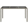 Table de Jardin Gris 150 x 90 x 75 cm polyrotin 637920637920