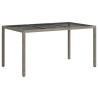 Table de Jardin Gris 150 x 90 x 75 cm polyrotin 637920637920