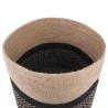 Ensemble de Pots à Plantes 2 pcs Naturel et noir Ø 28 x 28 cm 637922637922