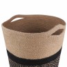 Ensemble de Pots à Plantes 2 pcs Naturel et noir Ø 28 x 28 cm 637922637922
