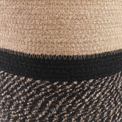 Ensemble de Pots à Plantes 2 pcs Naturel et noir Ø 28 x 28 cm 637922637922