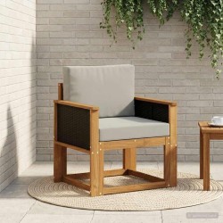 Sofa de milieu extérieur Bois d'Acacia Massif Naturel 637923637923