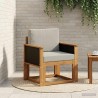 Sofa de milieu extérieur Bois d'Acacia Massif Naturel 637923637923