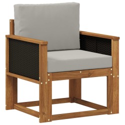 Sofa de milieu extérieur Bois d'Acacia Massif Naturel 637923637923