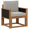 Sofa de milieu extérieur Bois d'Acacia Massif Naturel 637923637923