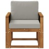 Sofa de milieu extérieur Bois d'Acacia Massif Naturel 637923637923