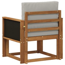 Sofa de milieu extérieur Bois d'Acacia Massif Naturel 637923637923