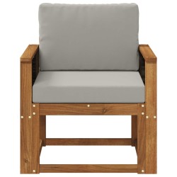 Sofa de milieu extérieur Bois d'Acacia Massif Naturel 637924637924