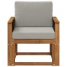 Sofa de milieu extérieur Bois d'Acacia Massif Naturel 637924637924