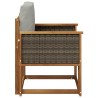 Sofa de milieu extérieur Bois d'Acacia Massif Naturel 637924637924