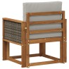 Sofa de milieu extérieur Bois d'Acacia Massif Naturel 637924637924