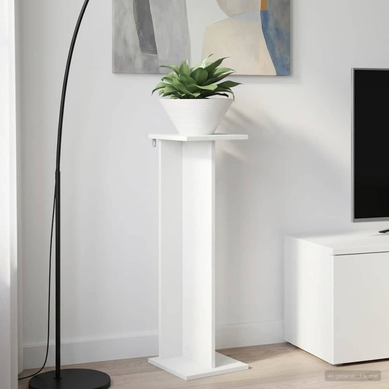 Support de Plante Blanc 25 x 25,5 x 80,5 cm Bois d’ingénierie 637926637926