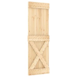 Porte coulissante NARVIK Naturel et noir 70 x 210 cm (152,5 cm) 637946637946