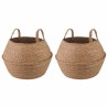 Pot de plante avec poignées 2 pcs Naturel Ø 45 x 36 cm 637959637959