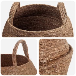 Pot de plante avec poignées 2 pcs Naturel Ø 45 x 36 cm 637959637959