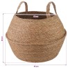 Pot de plante avec poignées 2 pcs Naturel Ø 45 x 36 cm 637959637959