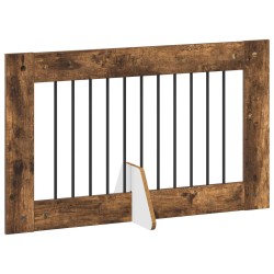Porte de chien pliable avec supports 6 pcs Chêne fumé 602 cm 637962637962